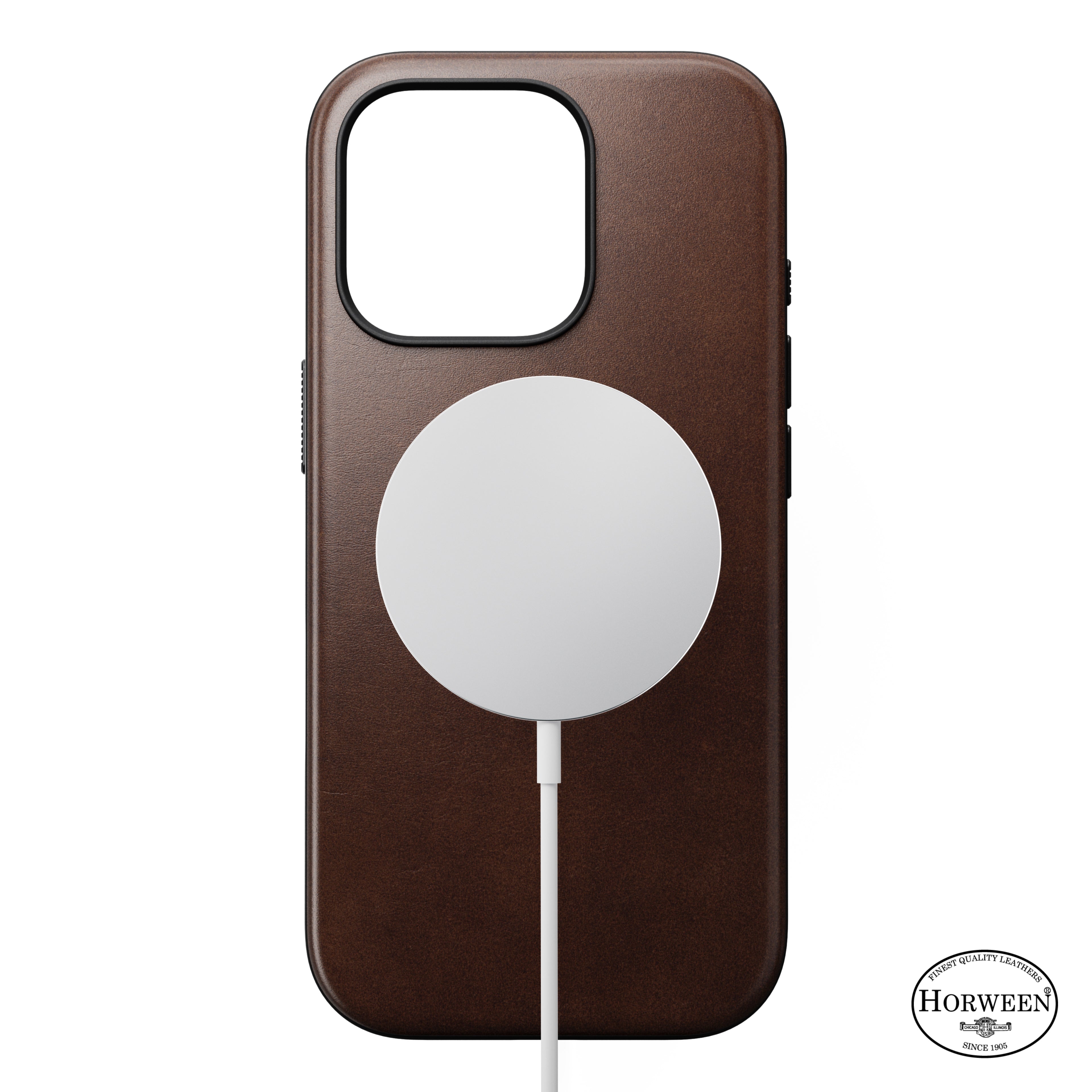 Coque en cuir Modern Leather ( Horween ) pour iPhone 16 Pro