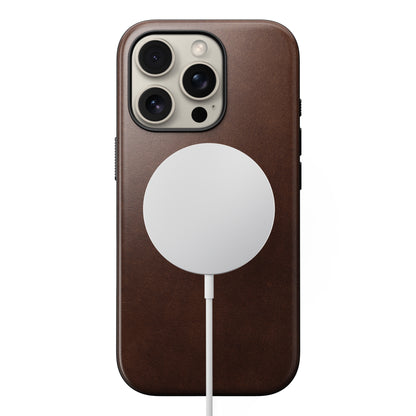 Coque en cuir Modern Leather ( Horween ) pour iPhone 16 Pro