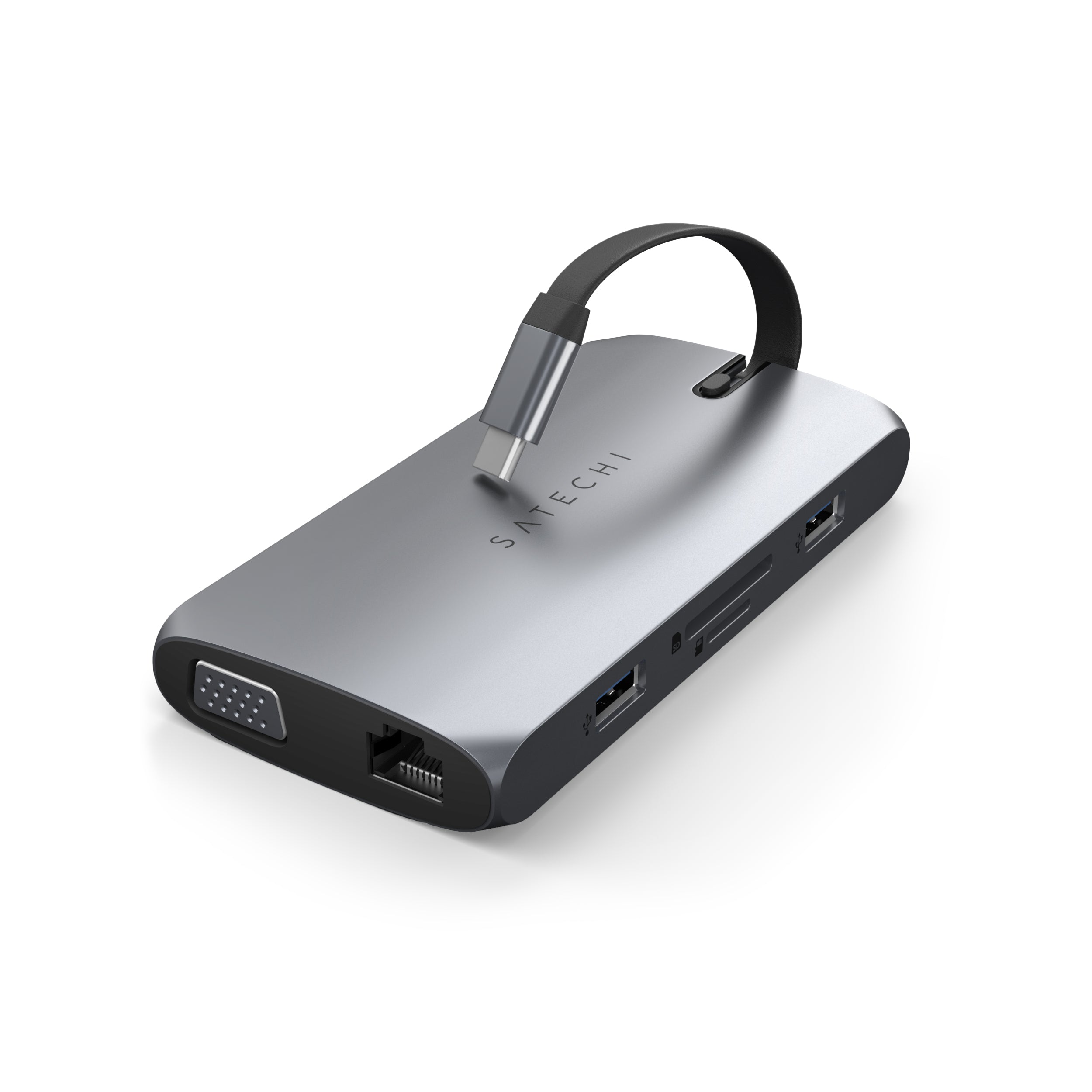 Adaptateur multiport USB-C On-the-Go de SATECHI - Gris