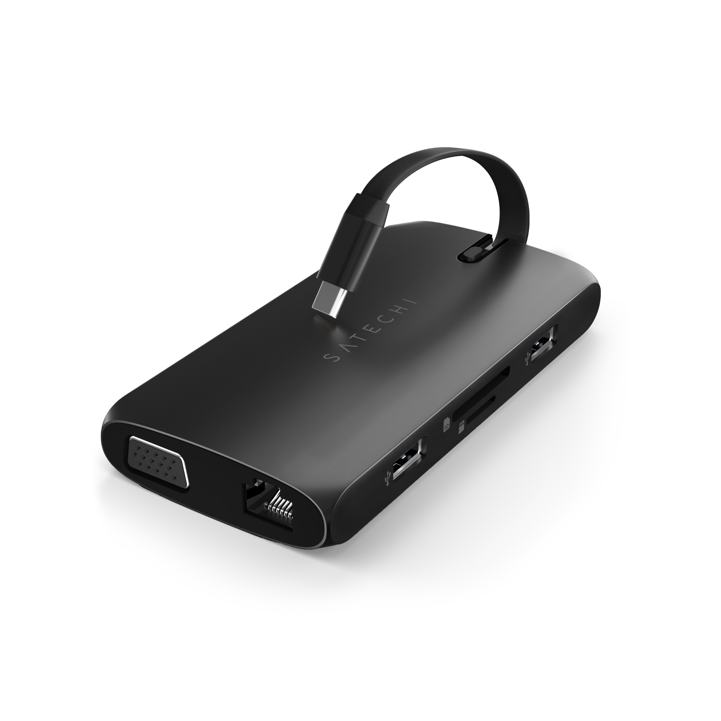 Adaptateur multiport USB-C On-the-Go de SATECHI - Noir