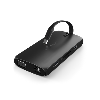 Adaptateur multiport USB-C On-the-Go de SATECHI - Noir