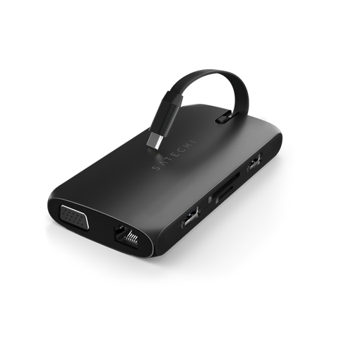 Adaptateur multiport USB-C On-the-Go de SATECHI - Noir