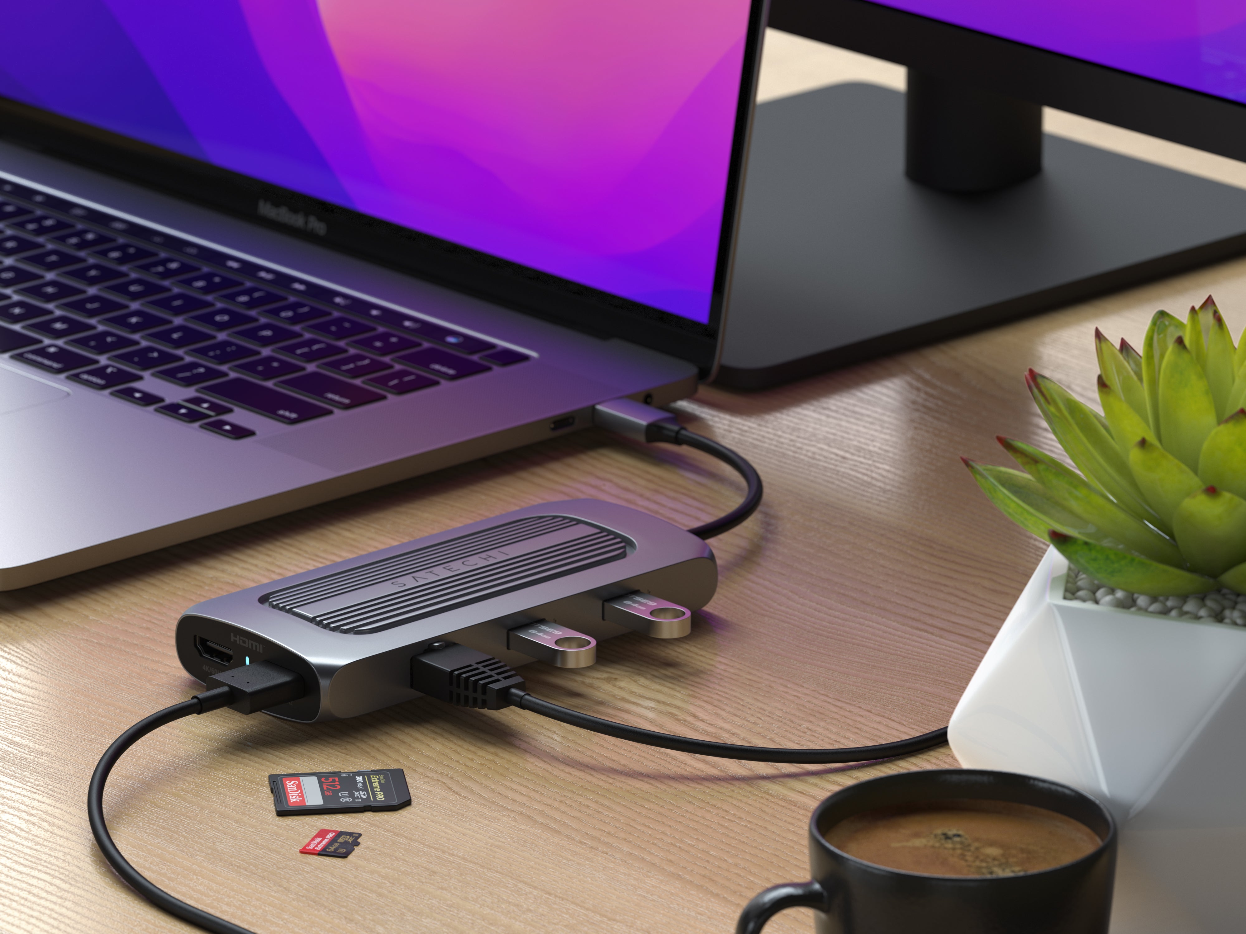 Adaptateur MX multiport USB-C de SATECHI - Adaptateurs