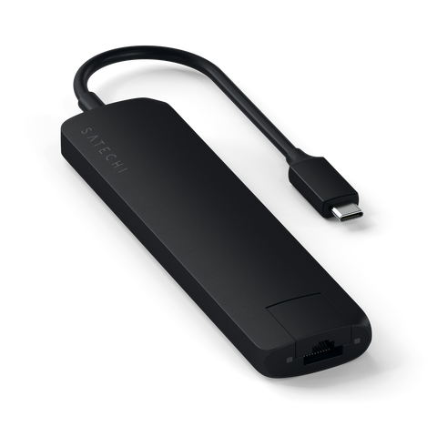 Adaptateur USB-C Slim Multi-Port avec Ethernet de SATECHI