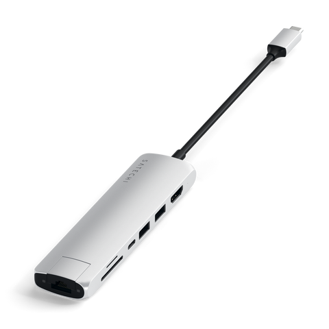 Adaptateur USB-C Slim Multi-Port avec Ethernet de SATECHI