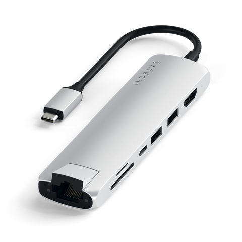 Adaptateur USB-C Slim Multi-Port avec Ethernet de SATECHI