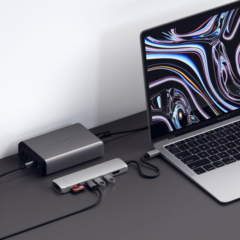 Adaptateur USB-C Slim Multi-Port avec Ethernet de SATECHI