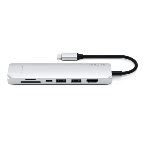 Adaptateur USB-C Slim Multi-Port avec Ethernet de SATECHI