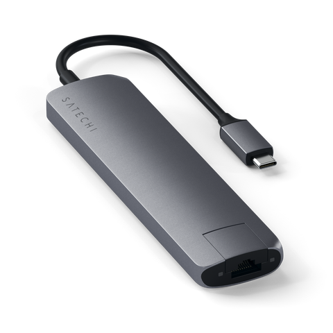 Adaptateur USB-C Slim Multi-Port avec Ethernet de SATECHI