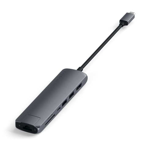 Adaptateur USB-C Slim Multi-Port avec Ethernet de SATECHI