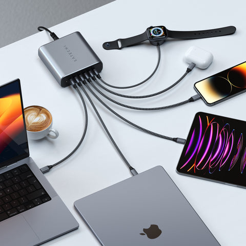 Chargeur GaN USB-C à 6 ports de 200 W de SATECHI