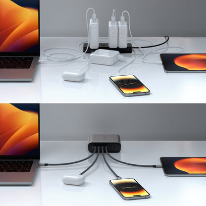 Chargeur GaN USB-C à 6 ports de 200 W de SATECHI