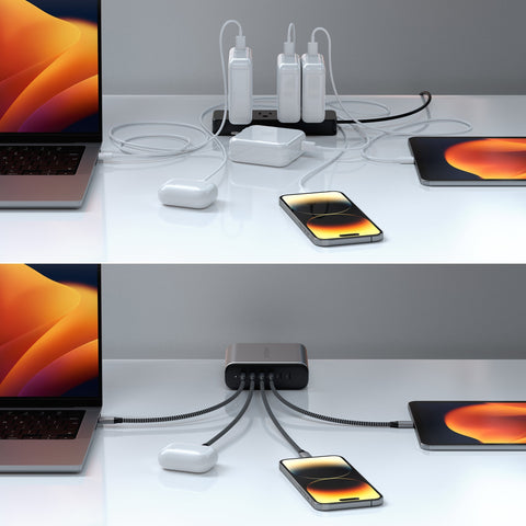 Chargeur GaN USB-C à 6 ports de 200 W de SATECHI