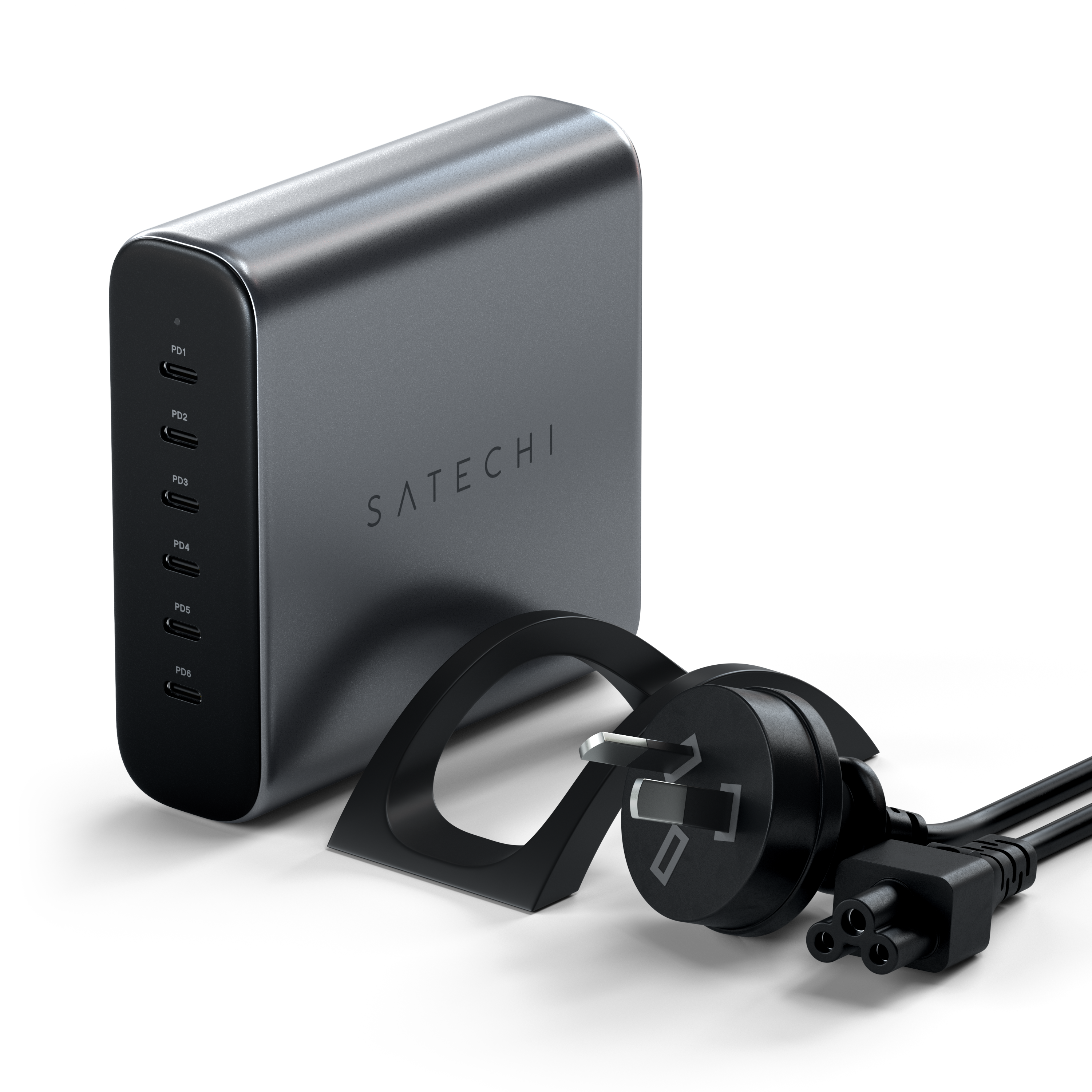 Chargeur GaN USB-C à 6 ports de 200 W de SATECHI