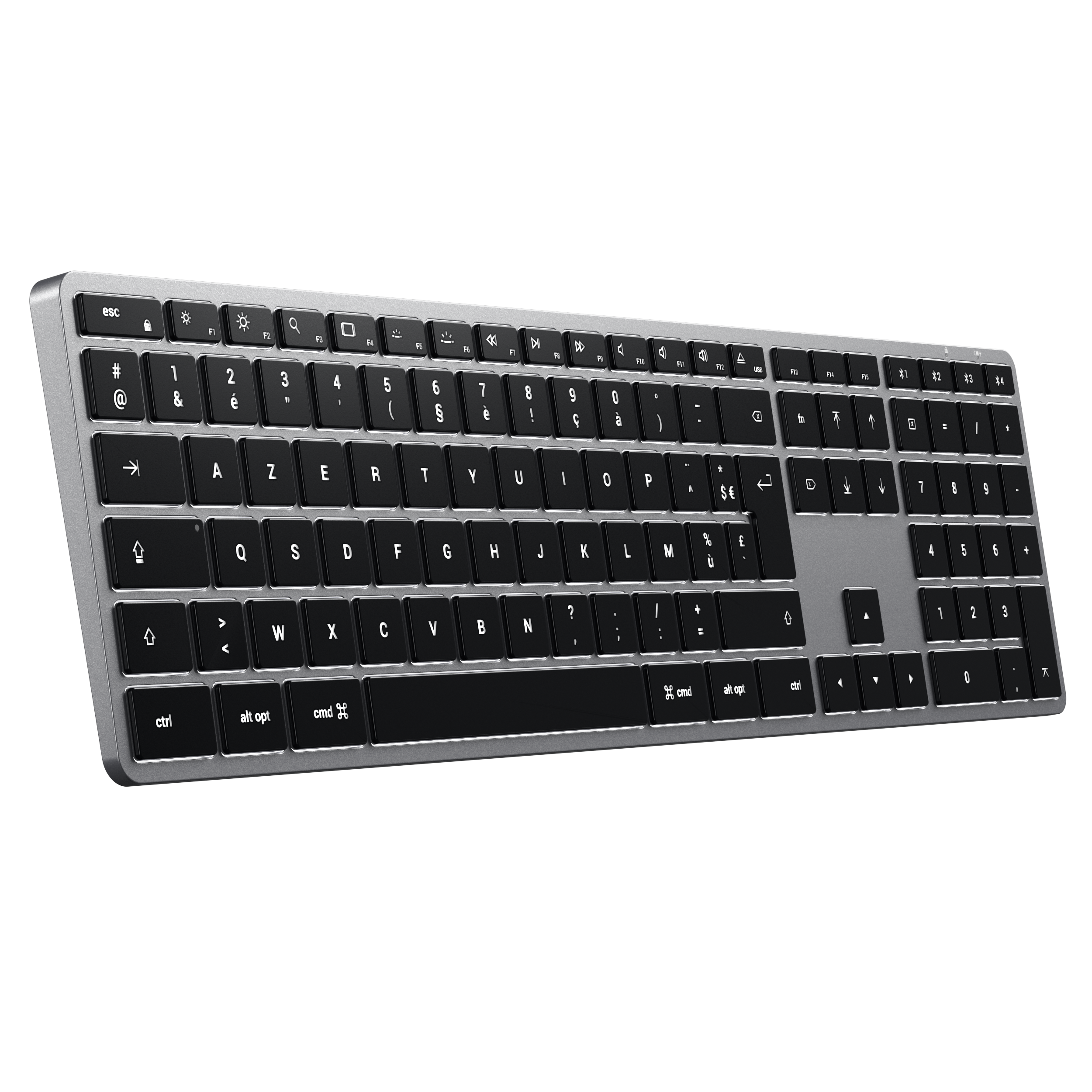 Clavier rétroéclairé Bluetooth Slim X3 de SATECHI