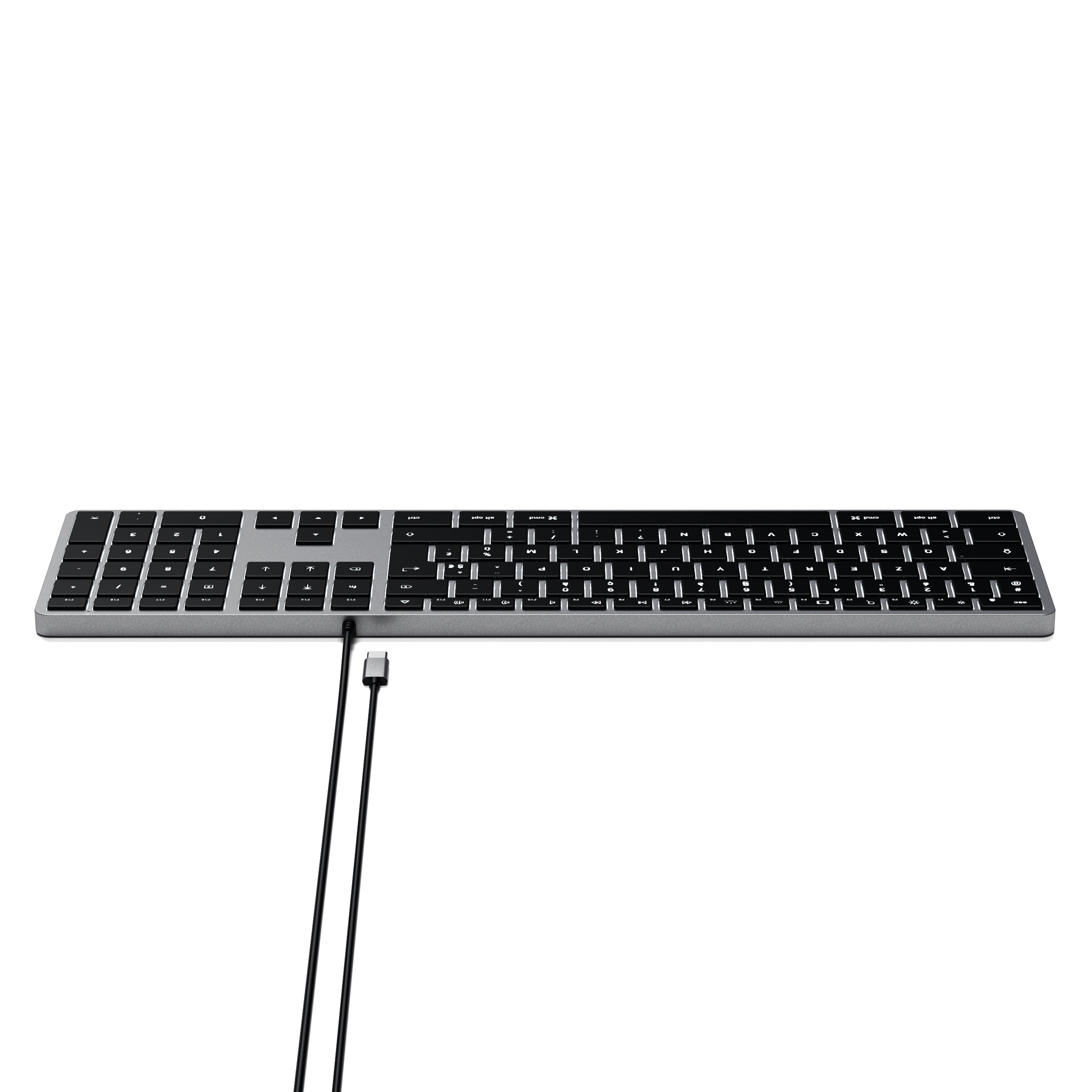 Clavier rétroéclairé filaire Slim W3 de SATECHI