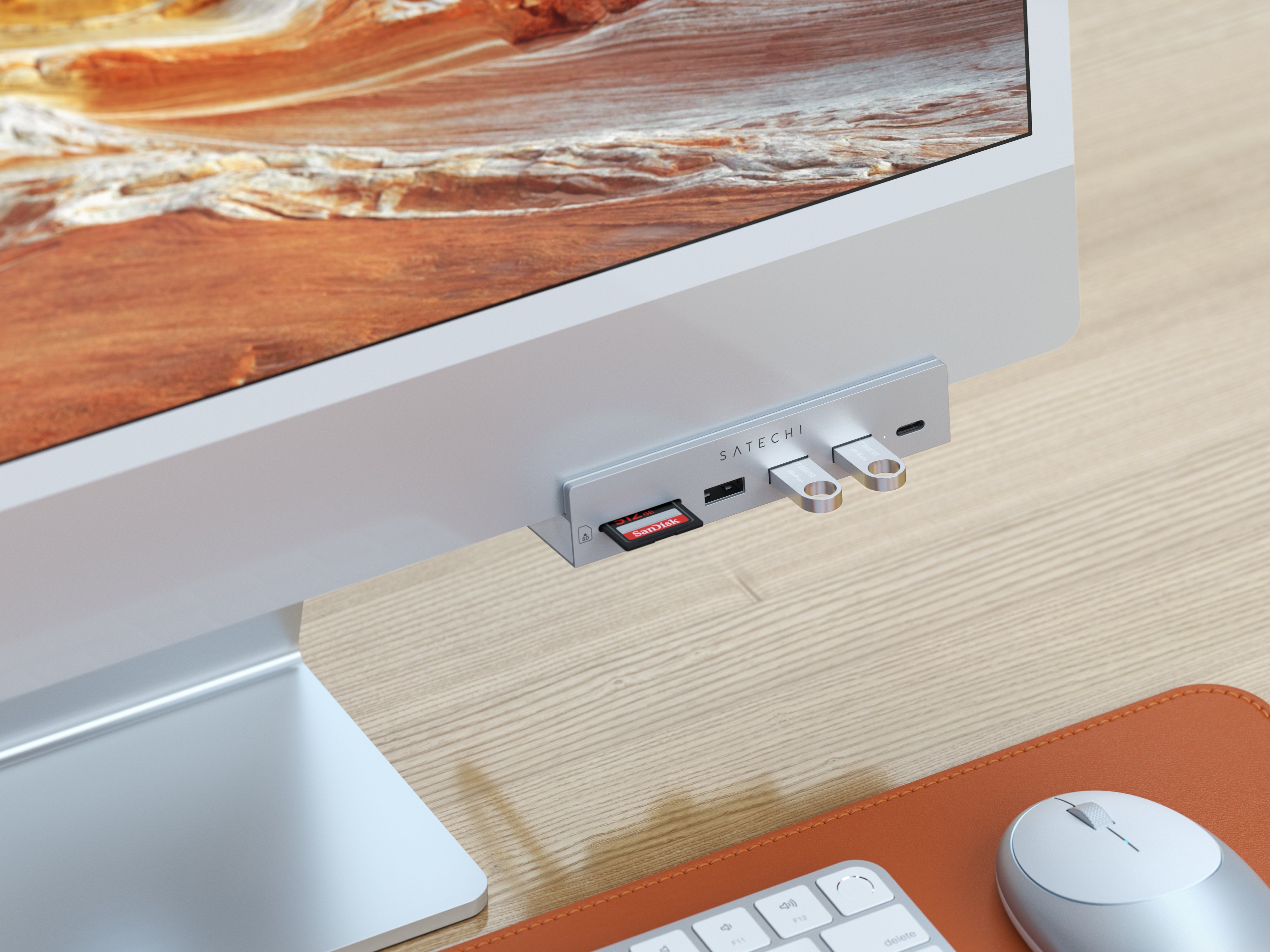 Hub à pince USB-C pour iMac 24 pouces de SATECHI