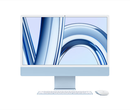 iMac 24’ - M3 - GPU 10 coeurs - Bleu / 8 Go de mémoire